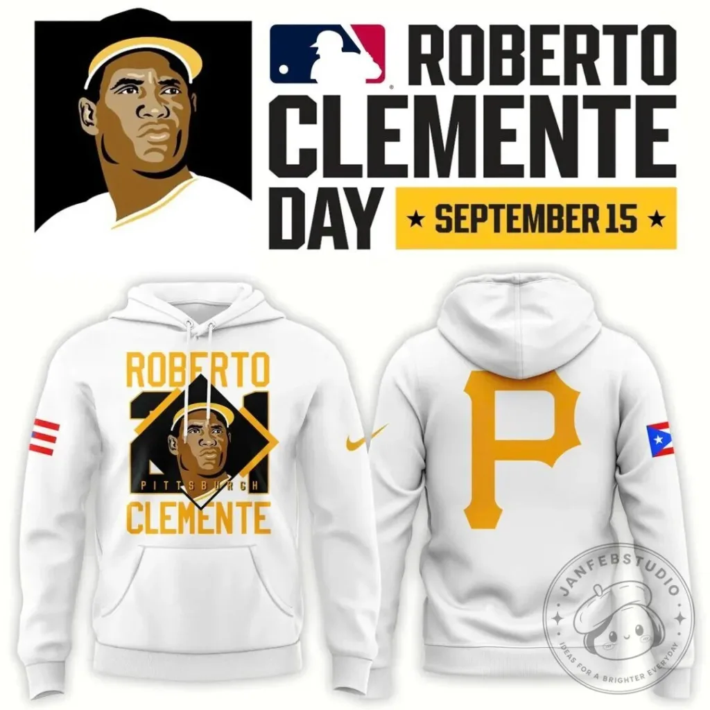Roberto Clemente Day Pittsburgh Pirates The Great One Graphic Hoodie