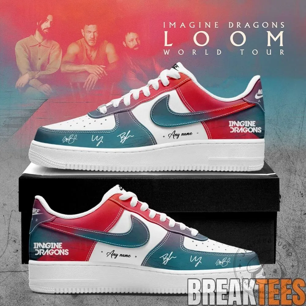 Imagine Dragons Loom World Tour 2026 Signature Custom Air Force 1 Shoes