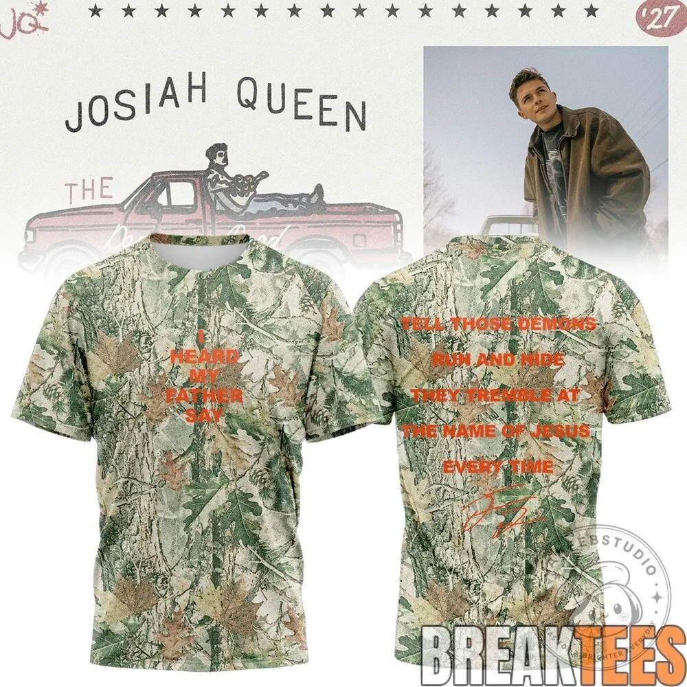 Josiah Queen Damascus Road Tour 2027 Camouflage Concert Fan T-Shirt