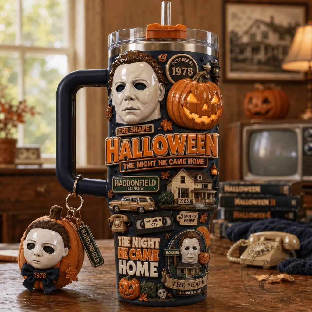 Halloween Michael Myers The Night He Came Home 40oz Tumbler with Handle
