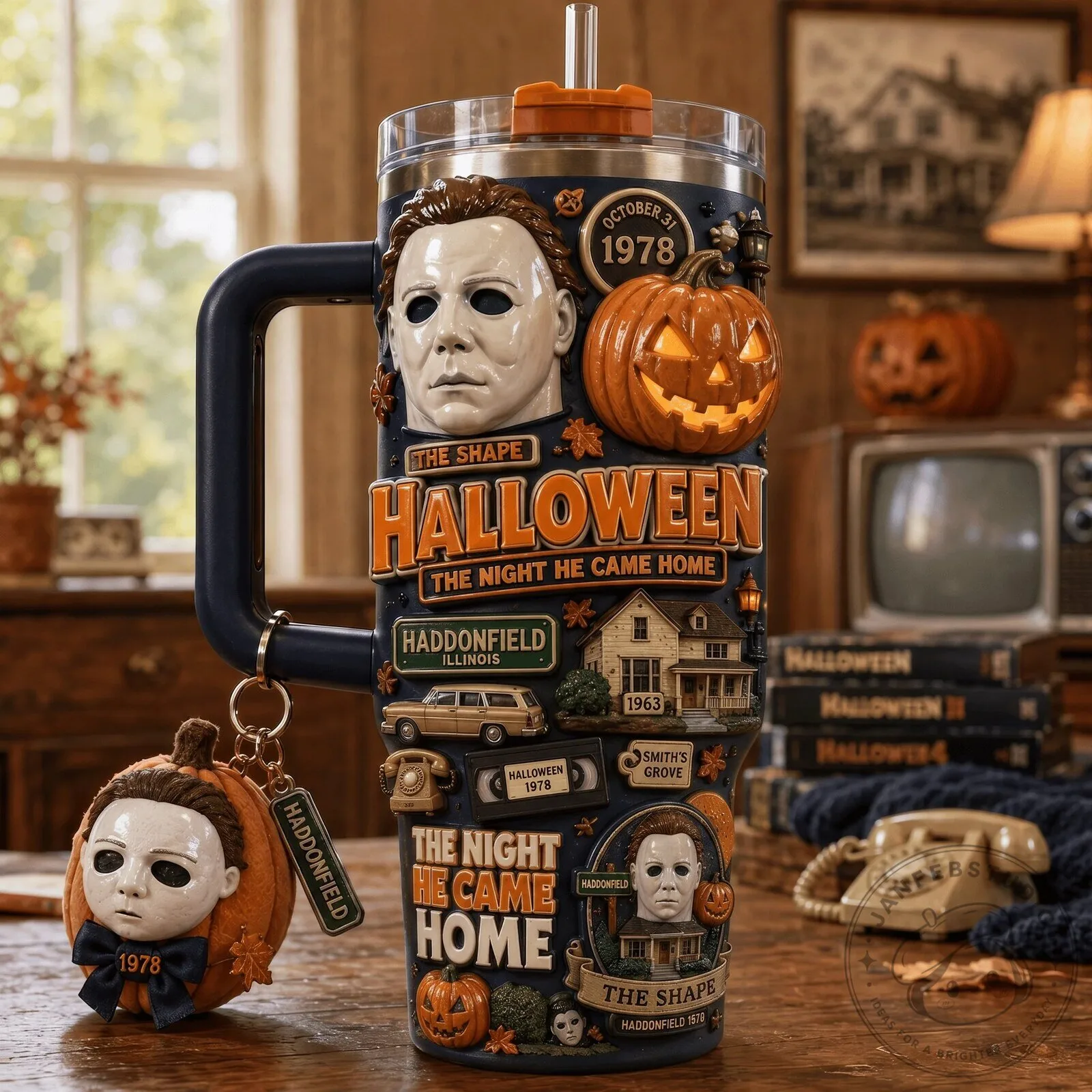 Halloween Michael Myers The Night He Came Home 40oz Tumbler with Handle