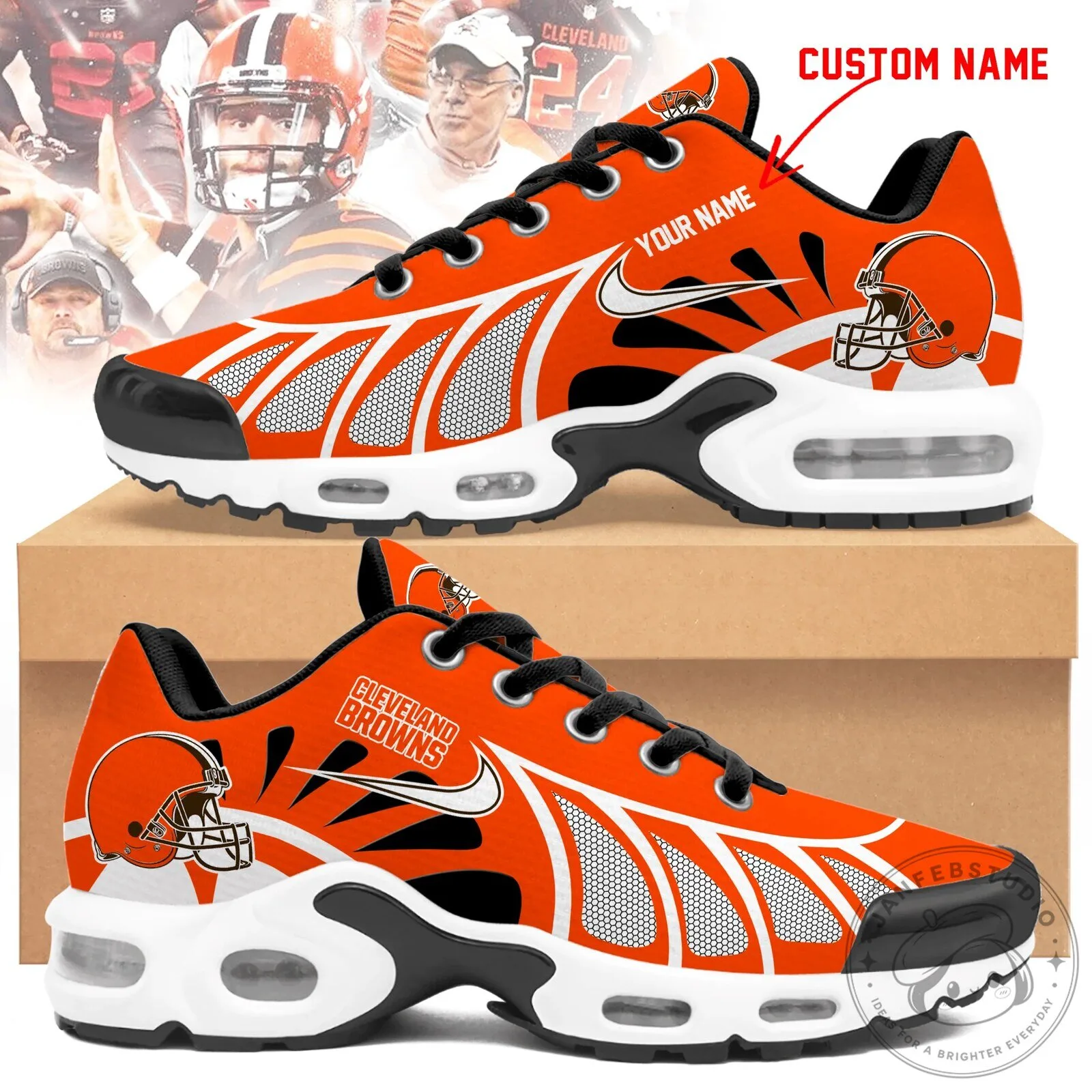 Cleveland Browns Personalized Air Max Running Shoes