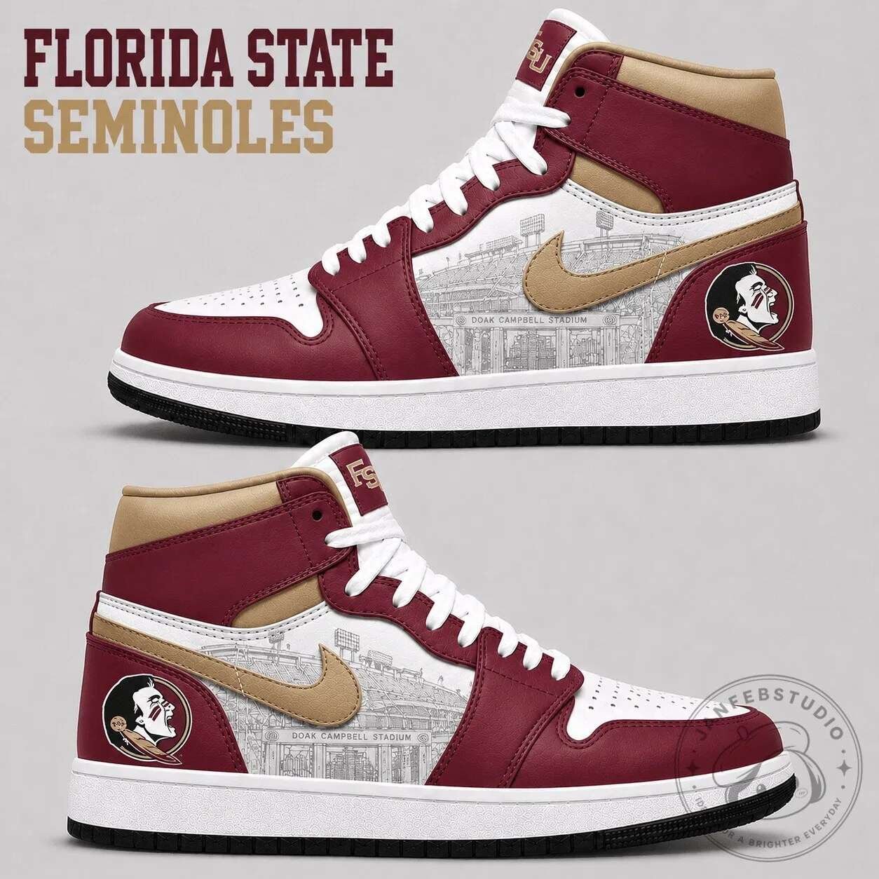 High Top Sneakers for Florida State Seminoles Football Team