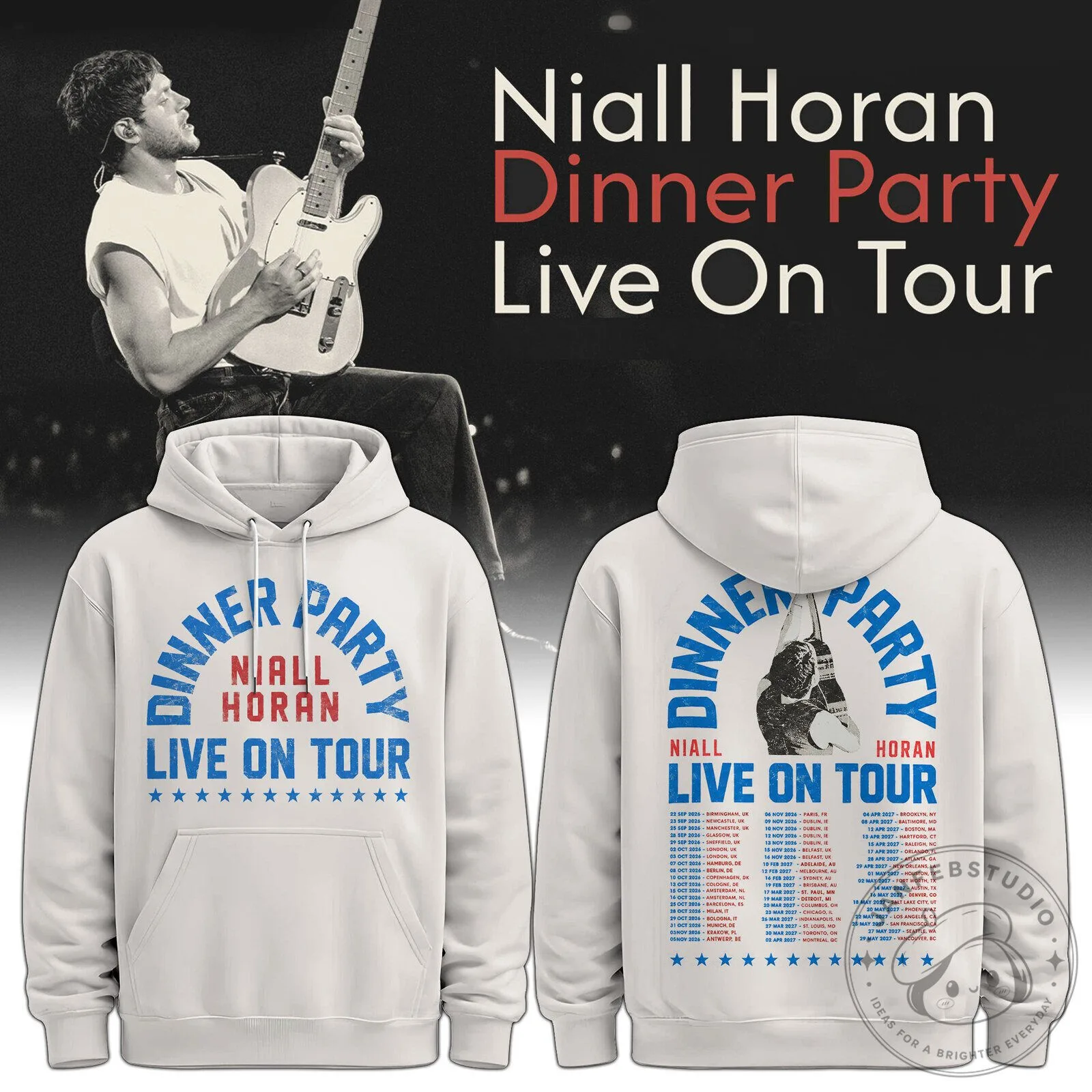Concert Hoodie for Niall Horan's The Show Live On Tour