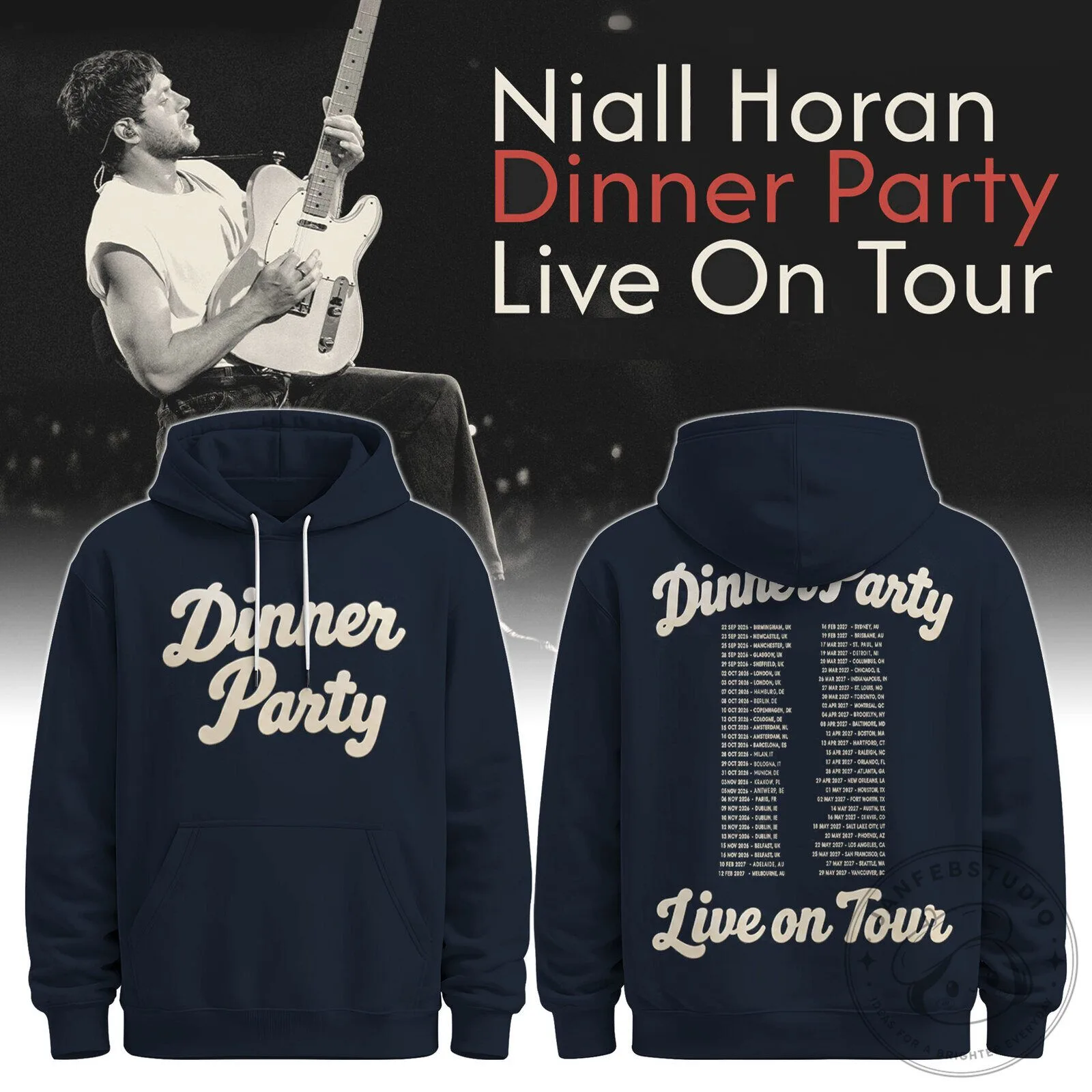 Niall Horan The Show Live On Tour Dinner Party Concert Hoodie