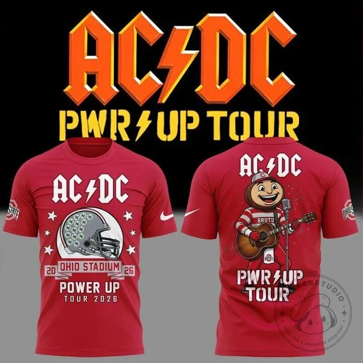 Ohio State Football AC/DC Power Up Tour 2026 T-Shirt