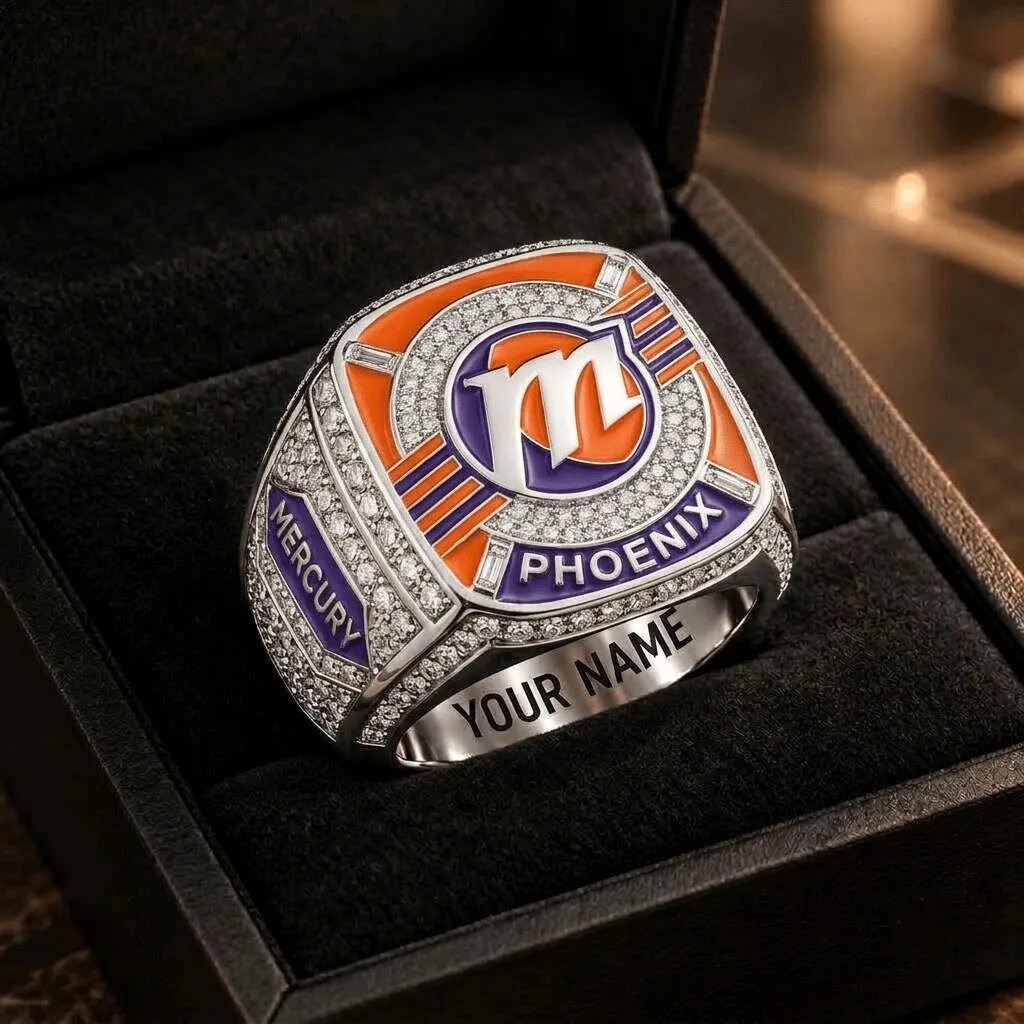 Phoenix Mercury WNBA Championship Commemorative Ring with Custom Name Engraving