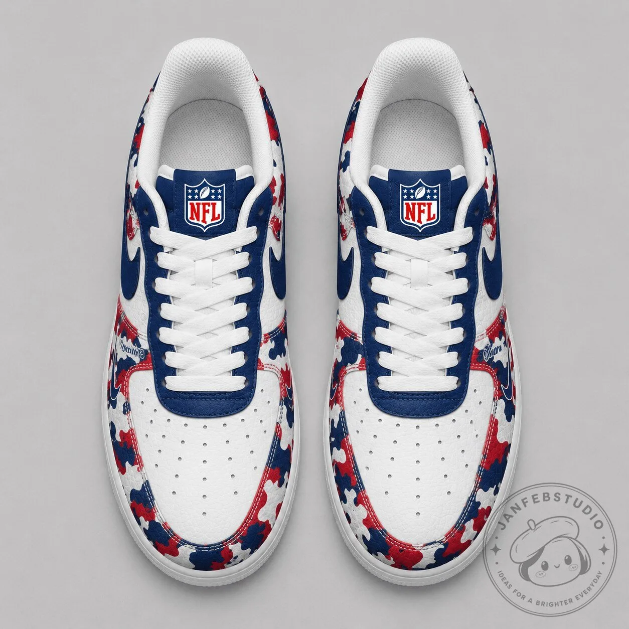 New York Giants National Football League Camouflage Pattern Shoes