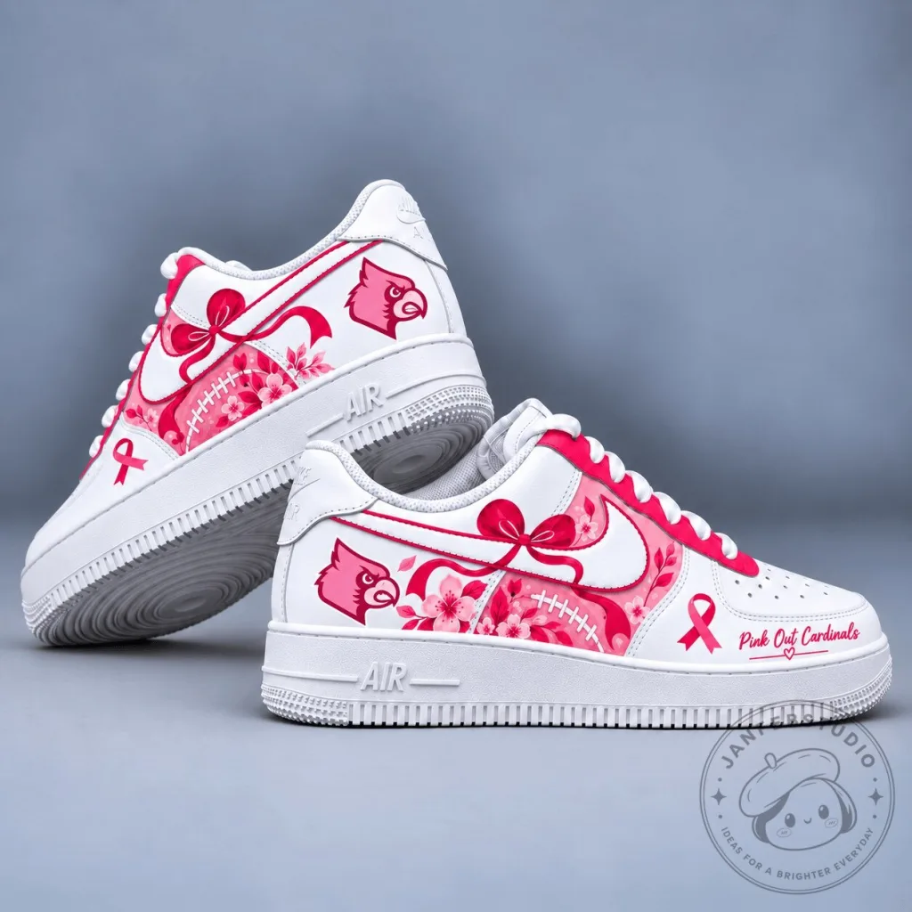 Louisville Cardinals Pink Out Breast Cancer Awareness Shoes