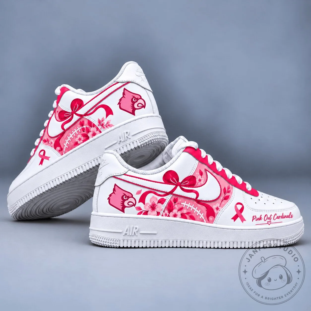 Louisville Cardinals Pink Out Breast Cancer Awareness Shoes