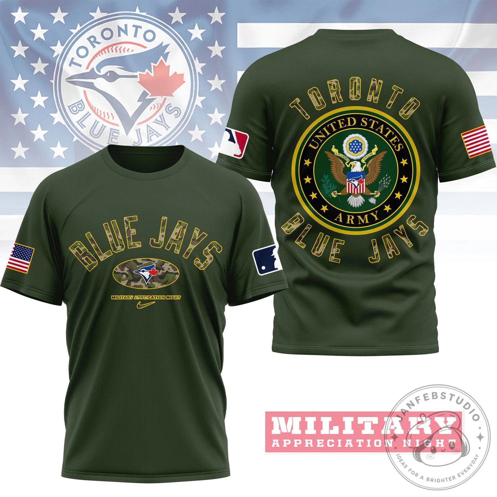 Toronto Blue Jays Military Appreciation Night T-Shirt