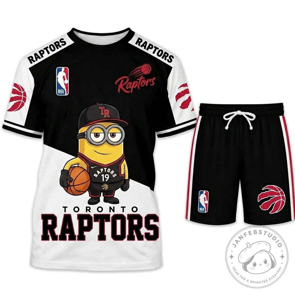 Toronto Raptors Basketball Fan Shirt and Shorts Set