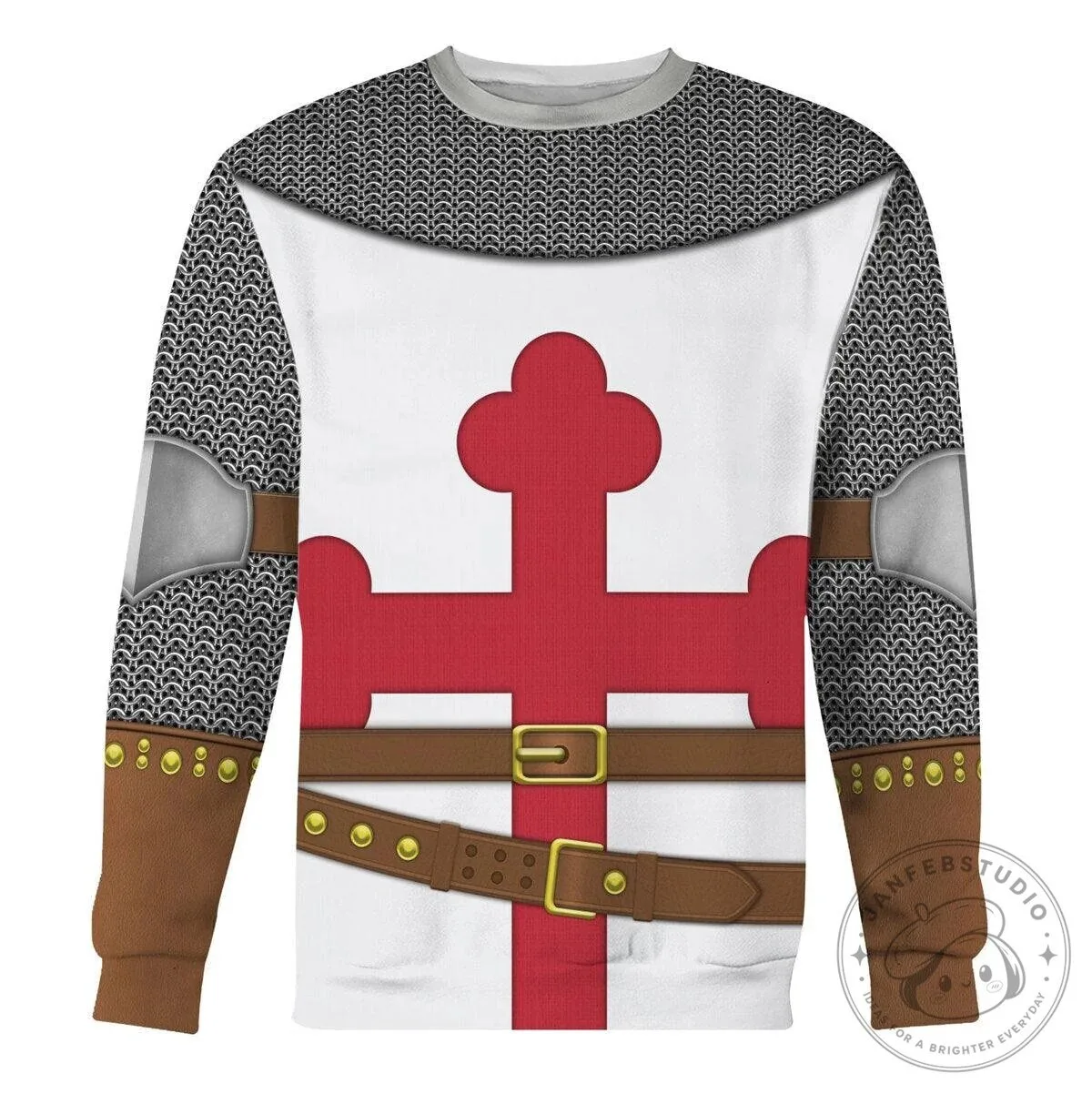 Knights Templar Crusader Medieval Armor Chainmail Costume Hoodie 18 Knights Templar Crusader Medieval Armor Chainmail Costume Hoodie
