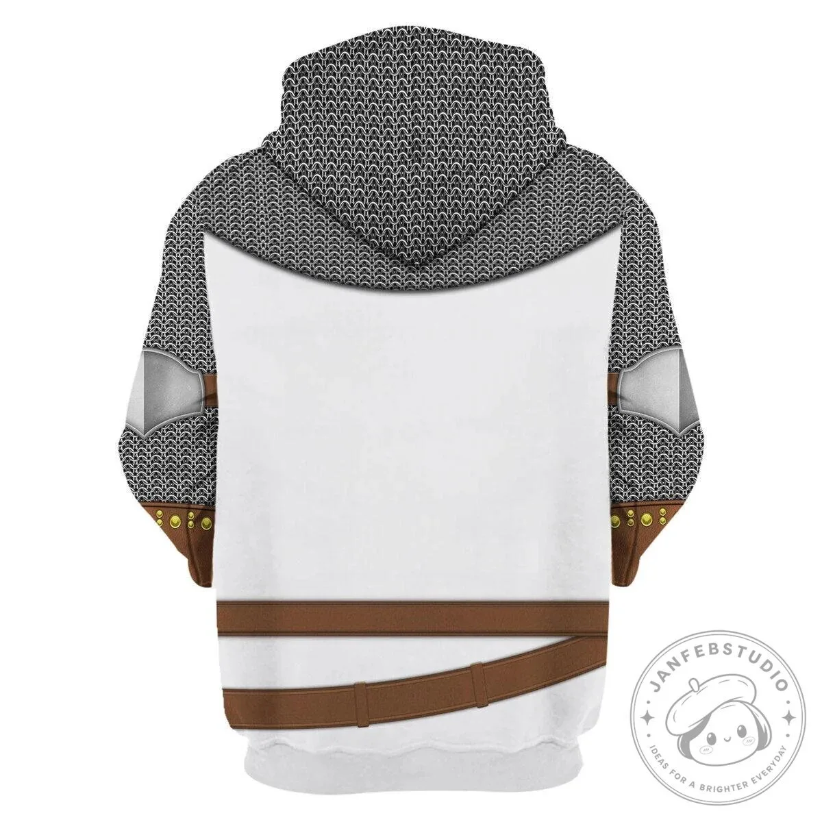 Knights Templar Crusader Medieval Armor Chainmail Costume Hoodie 23 Knights Templar Crusader Medieval Armor Chainmail Costume Hoodie