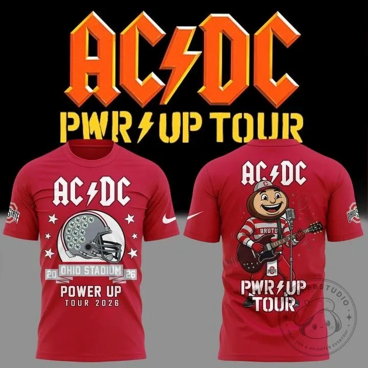 2026 Concert Tee for Ohio State Football - AC/DC Power Up Tour