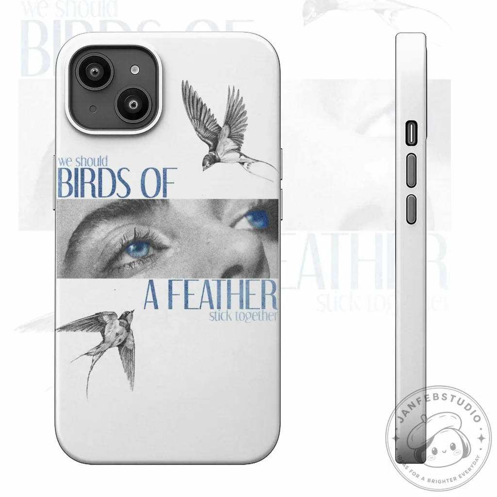 Billie Eilish Birds of a Feather Stick Together Phone Case Billie Eilish Birds of a Feather Stick Together Phone Case