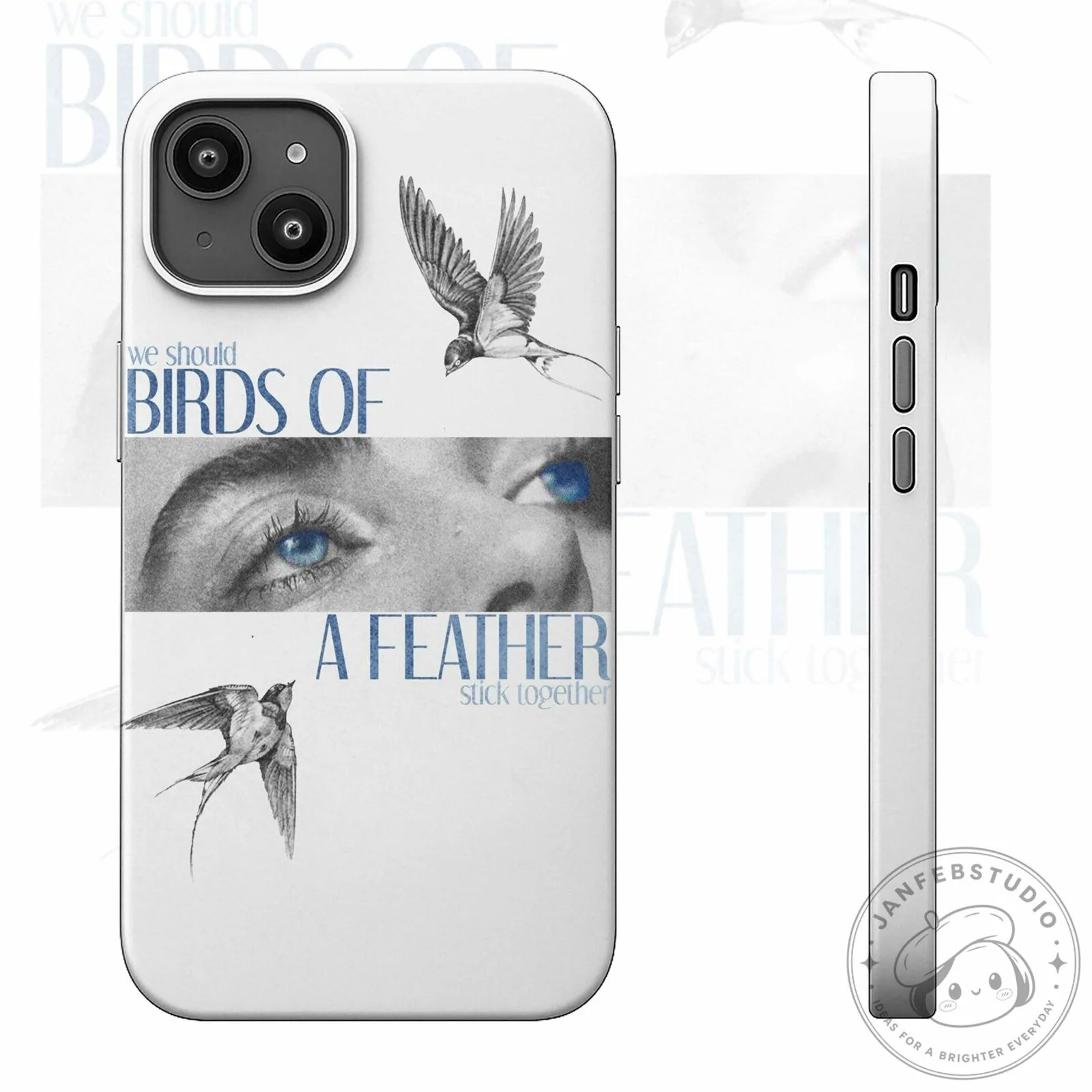 Billie Eilish Birds of a Feather Stick Together Phone Case