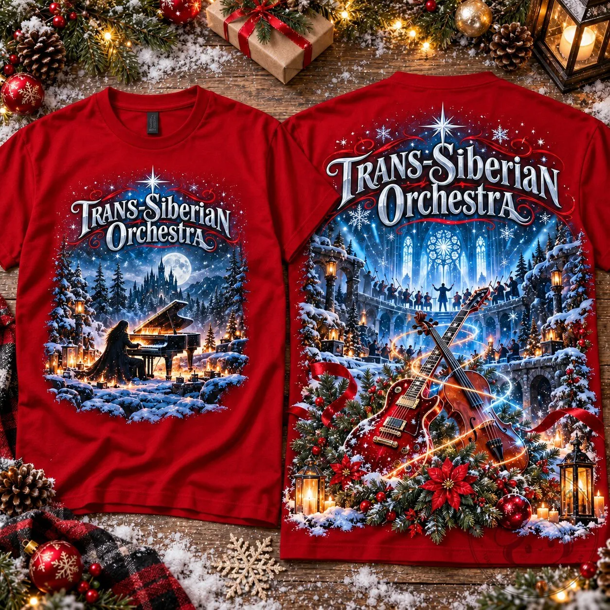 Trans-Siberian Orchestra Christmas Winter Concert Music Fan Apparel T-Shirt
