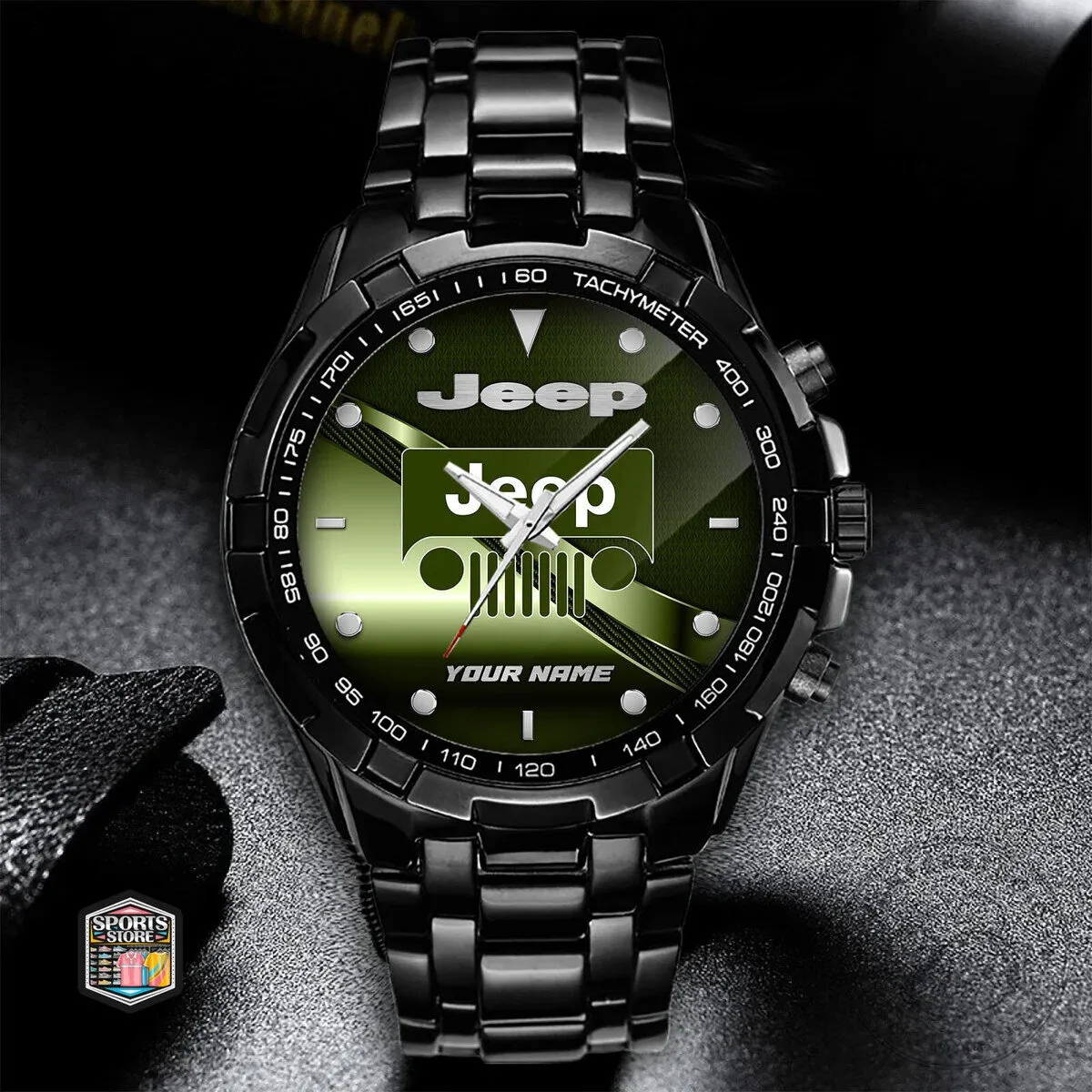 Jeep Logo Custom Name Elegant Fashion Design Stainless Steel Watch 14 Jeep Logo Custom Name Elegant Fashion Design Stainless Steel Watch