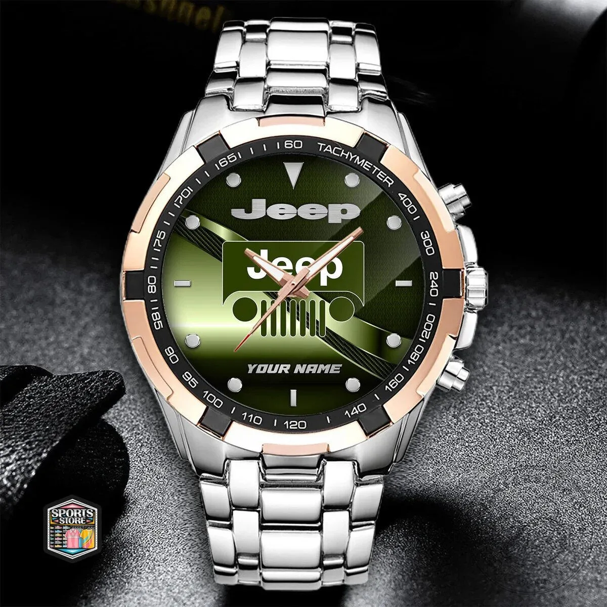 Jeep Logo Custom Name Elegant Fashion Design Stainless Steel Watch 15 Jeep Logo Custom Name Elegant Fashion Design Stainless Steel Watch