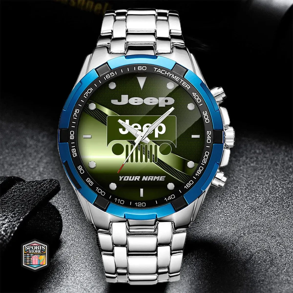Jeep Logo Custom Name Elegant Fashion Design Stainless Steel Watch 16 Jeep Logo Custom Name Elegant Fashion Design Stainless Steel Watch