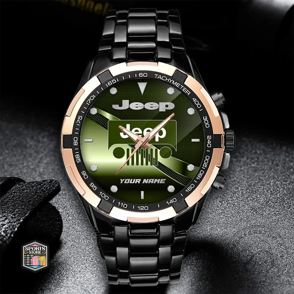 Jeep Logo Custom Name Elegant Fashion Design Stainless Steel Watch 17 Jeep Logo Custom Name Elegant Fashion Design Stainless Steel Watch
