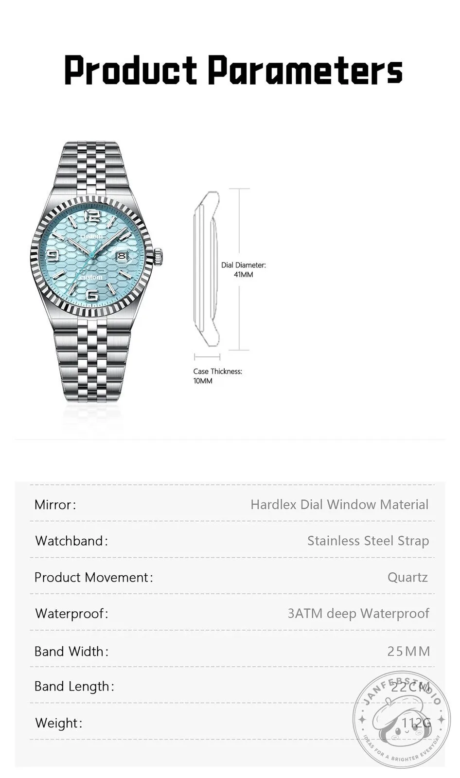 Jeep Logo Custom Name Elegant Fashion Design Stainless Steel Watch 18 Jeep Logo Custom Name Elegant Fashion Design Stainless Steel Watch