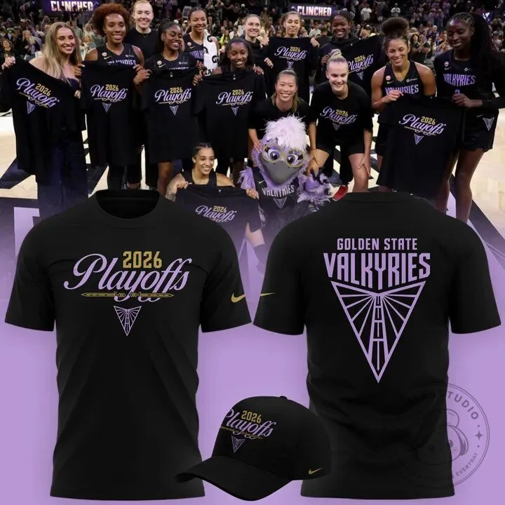 2026 Playoffs Basketball Fan T-Shirt for Golden State Valkyries