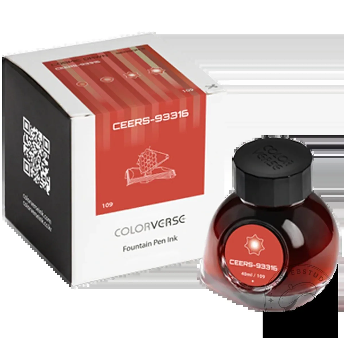 Colorverse Cosmic Dawn CEERS-93316 Red Fountain Pen Ink Bottle 40ml