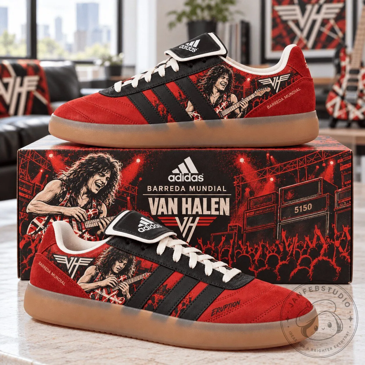 Van Halen Eddie Van Halen Eruption Guitar Player Barreda Mundial Shoes