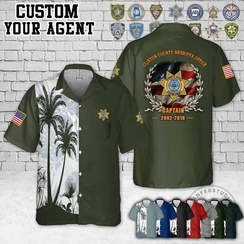 New York Police Department Captain Laurel Pocket Hawaiian Shirt 8 New York Police Department Captain Laurel Pocket Hawaiian Shirt