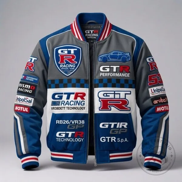 Nissan GTR Racing Performance Bomber Jacket for Men and Women
