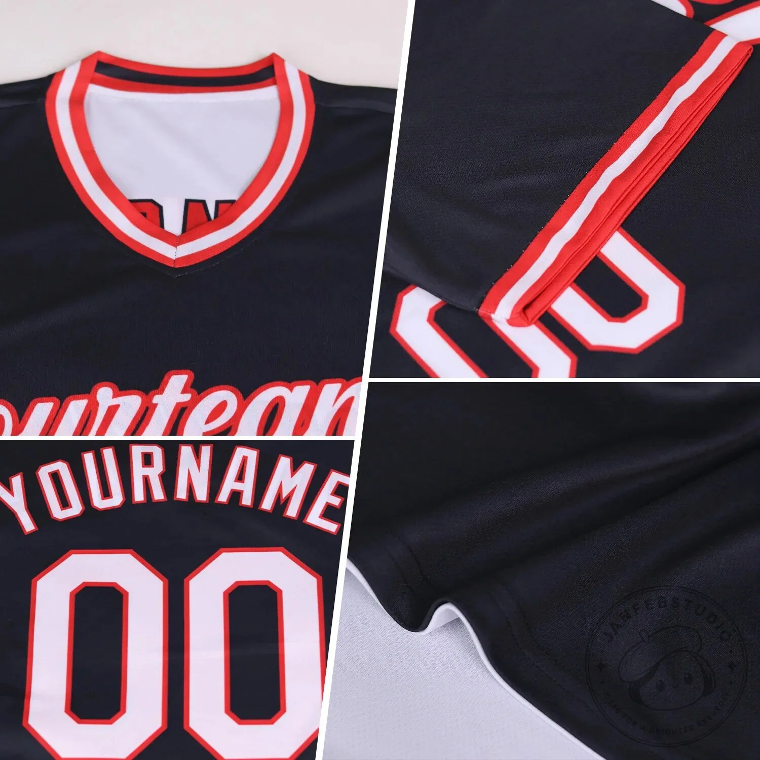 Custom Reversible Baseball Jersey with Your Team Name and Number in Black and Blue 13 Custom Reversible Baseball Jersey with Your Team Name and Number in Black and Blue