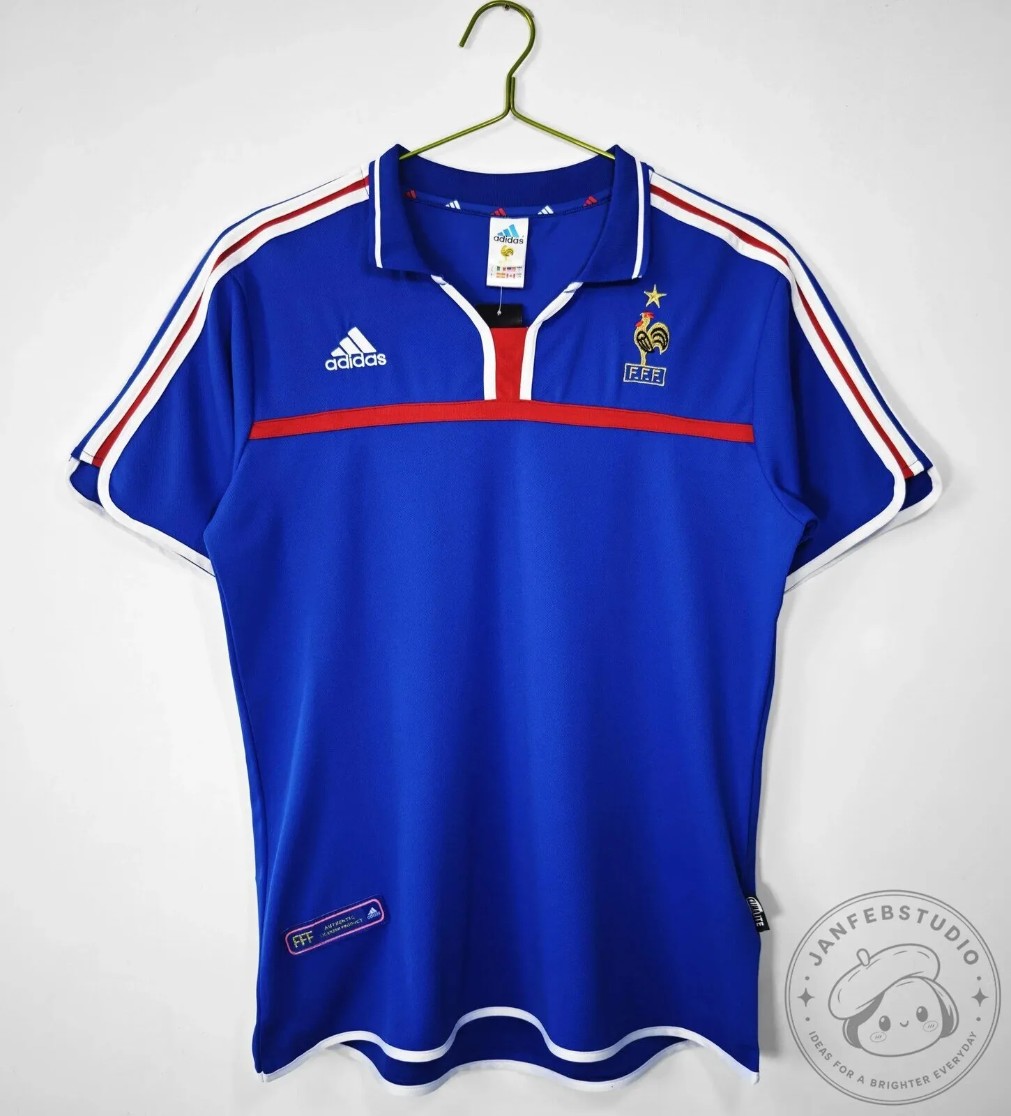 France National Football Team 2000 Home Retro Soccer Jersey