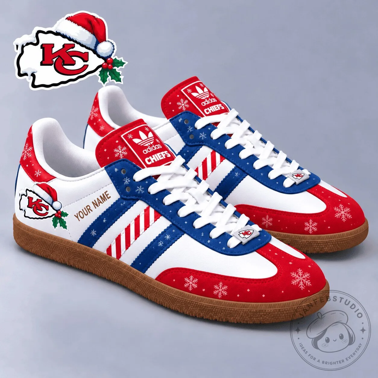 Kansas City Chiefs Christmas Holiday Snowflakes Samba Shoes 1 Kansas City Chiefs Christmas Holiday Snowflakes Samba Shoes