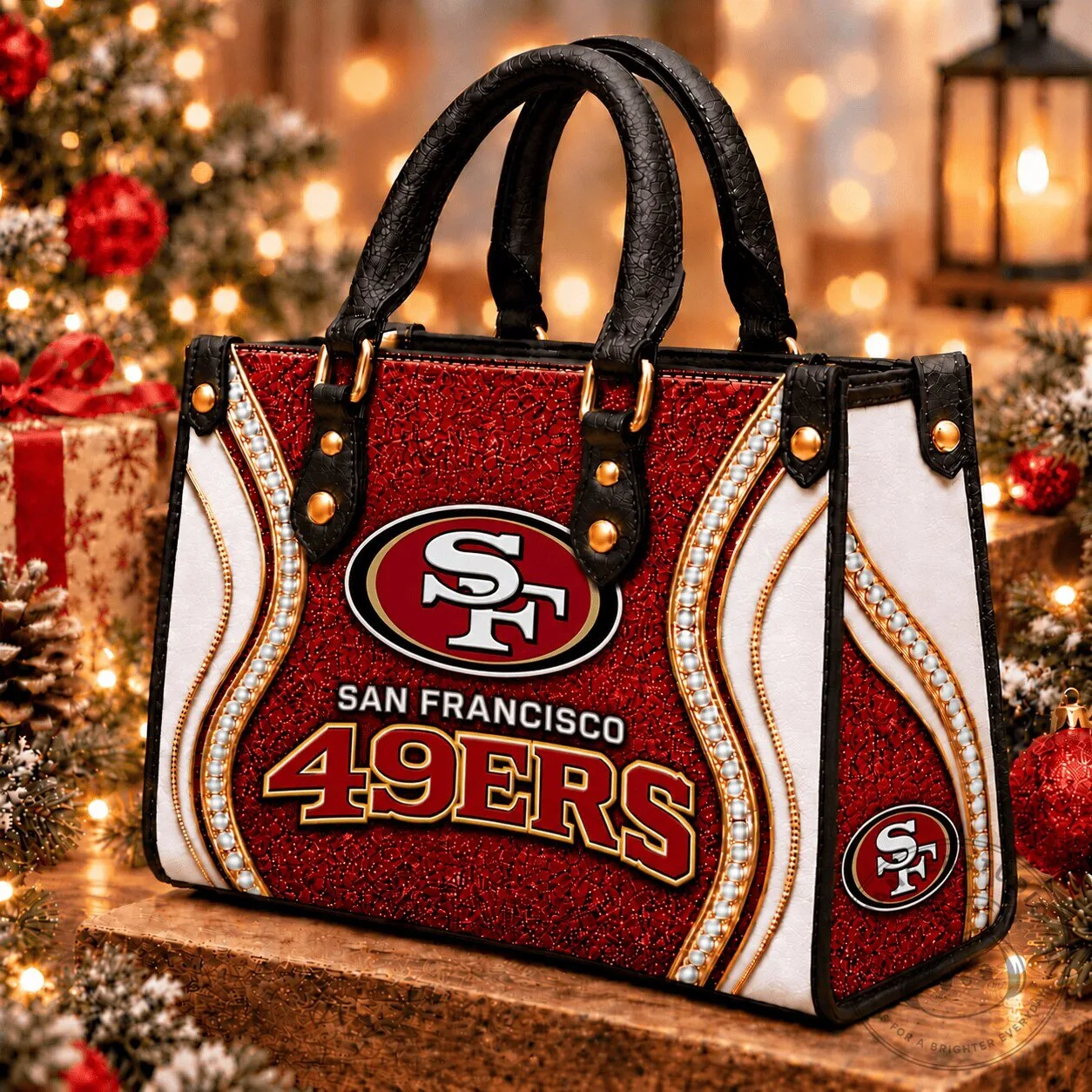 San Francisco 49ers NFL Premium Leather Handbag for Women