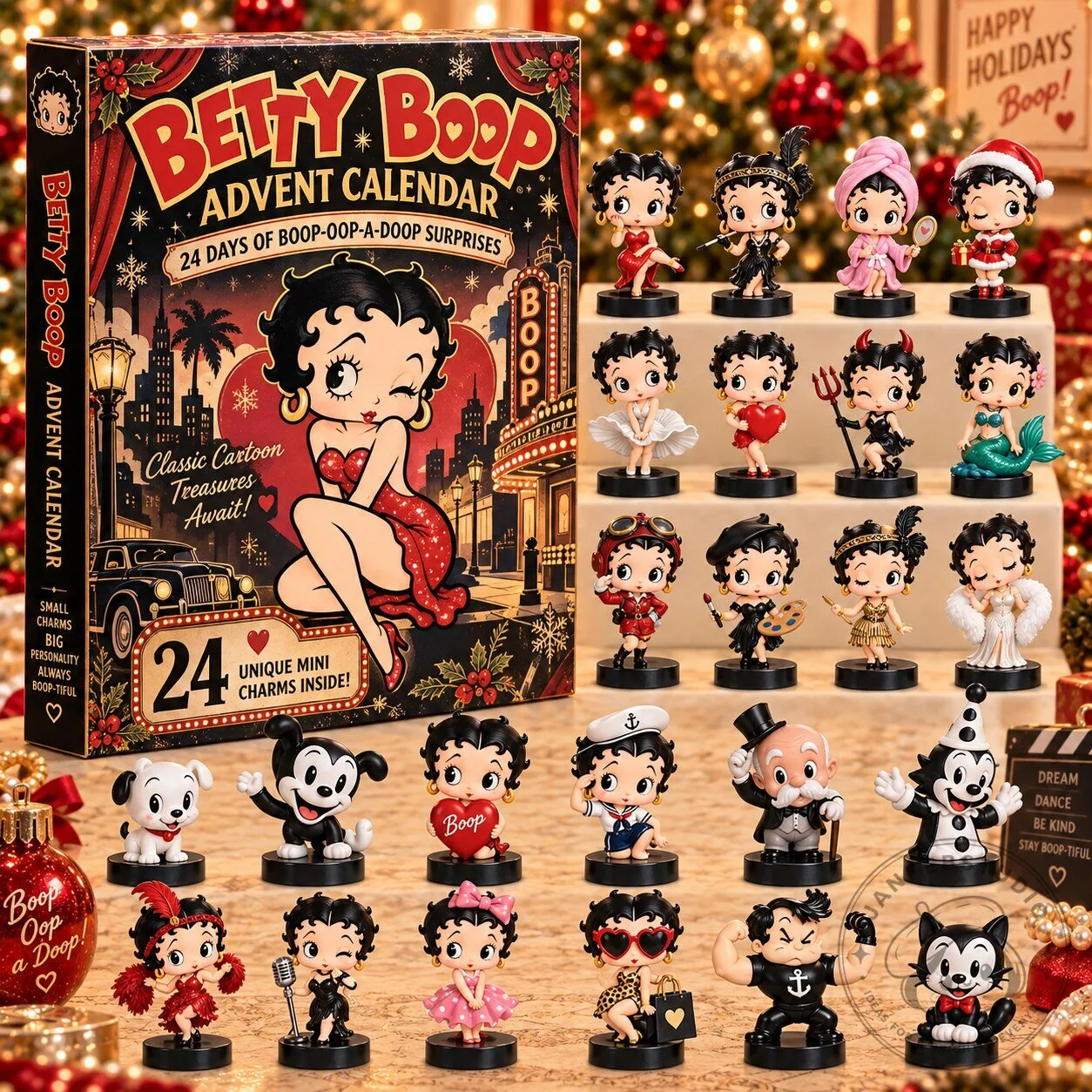 Betty Boop 24 Days of Surprises Christmas Holiday Countdown Advent Calendar