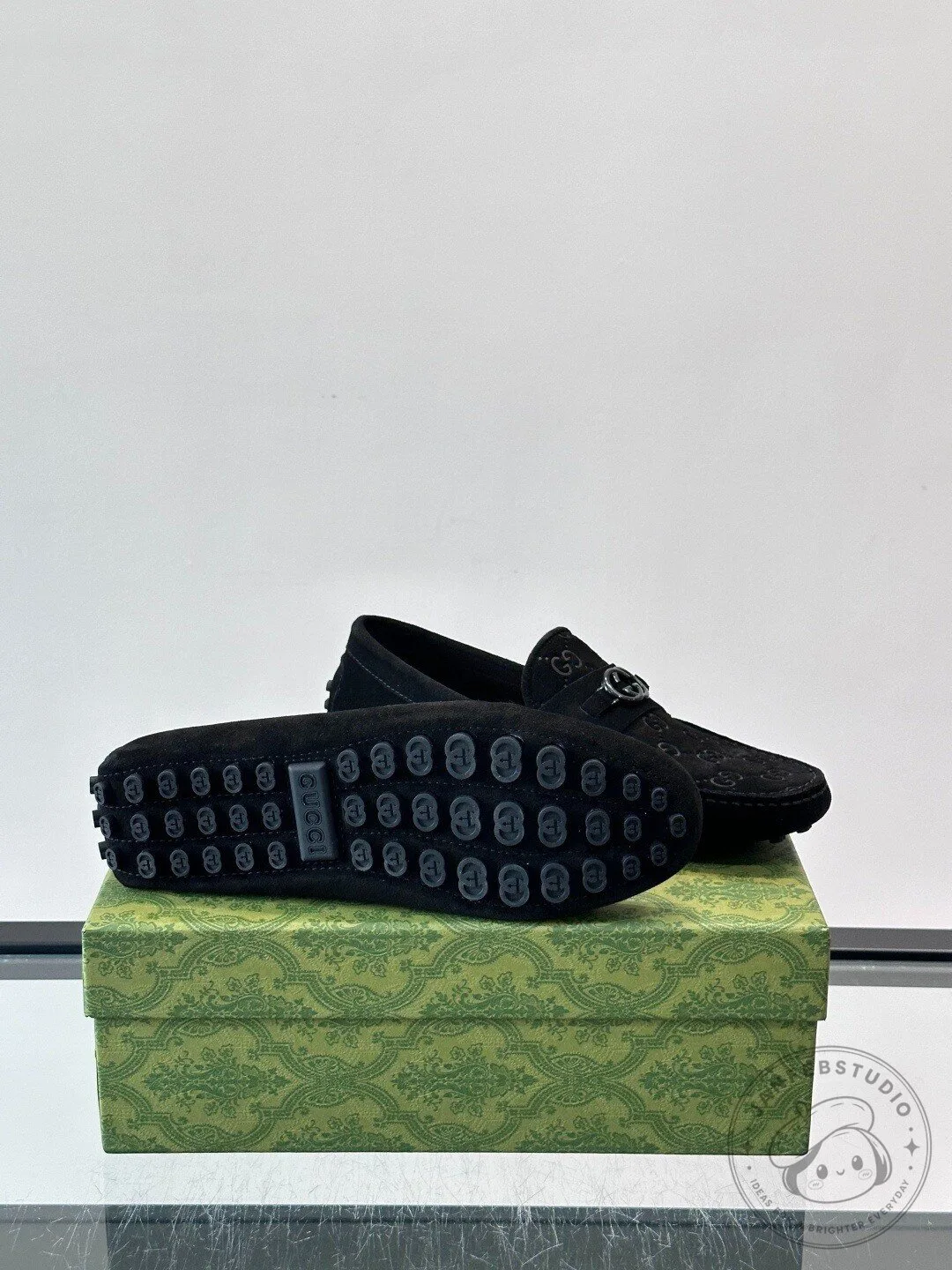 Gucci Black Suede Horsebit Loafer Shoes for Men 10 Gucci Black Suede Horsebit Loafer Shoes for Men