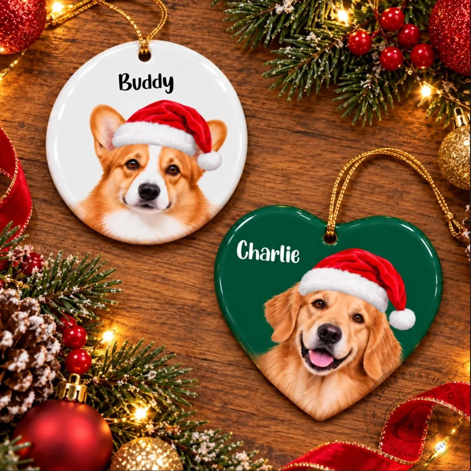 Personalized Pembroke Welsh Corgi Dog Christmas Holiday Ornament 9 Personalized Pembroke Welsh Corgi Dog Christmas Holiday Ornament