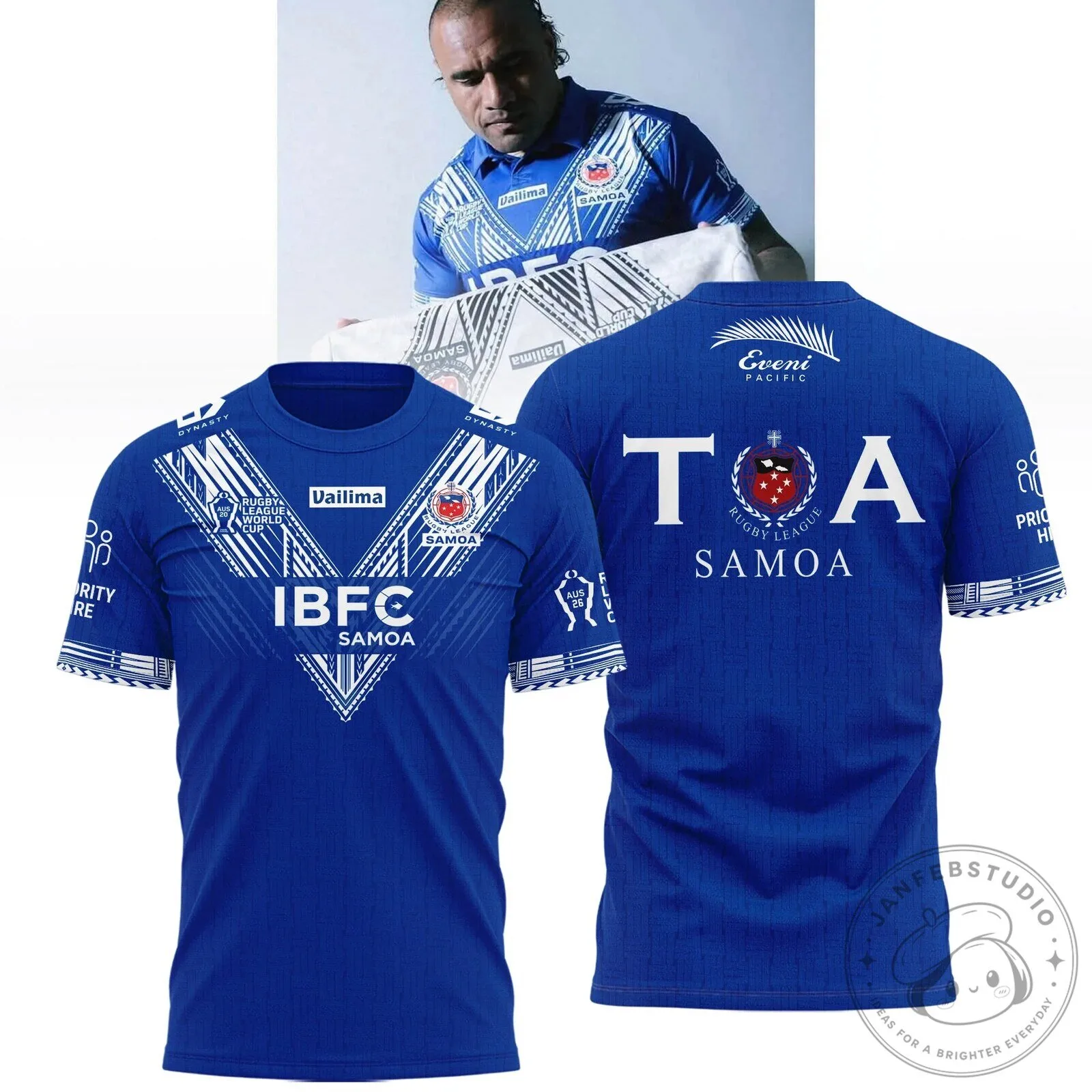 Toa Samoa Rugby League World Cup Fan Jersey