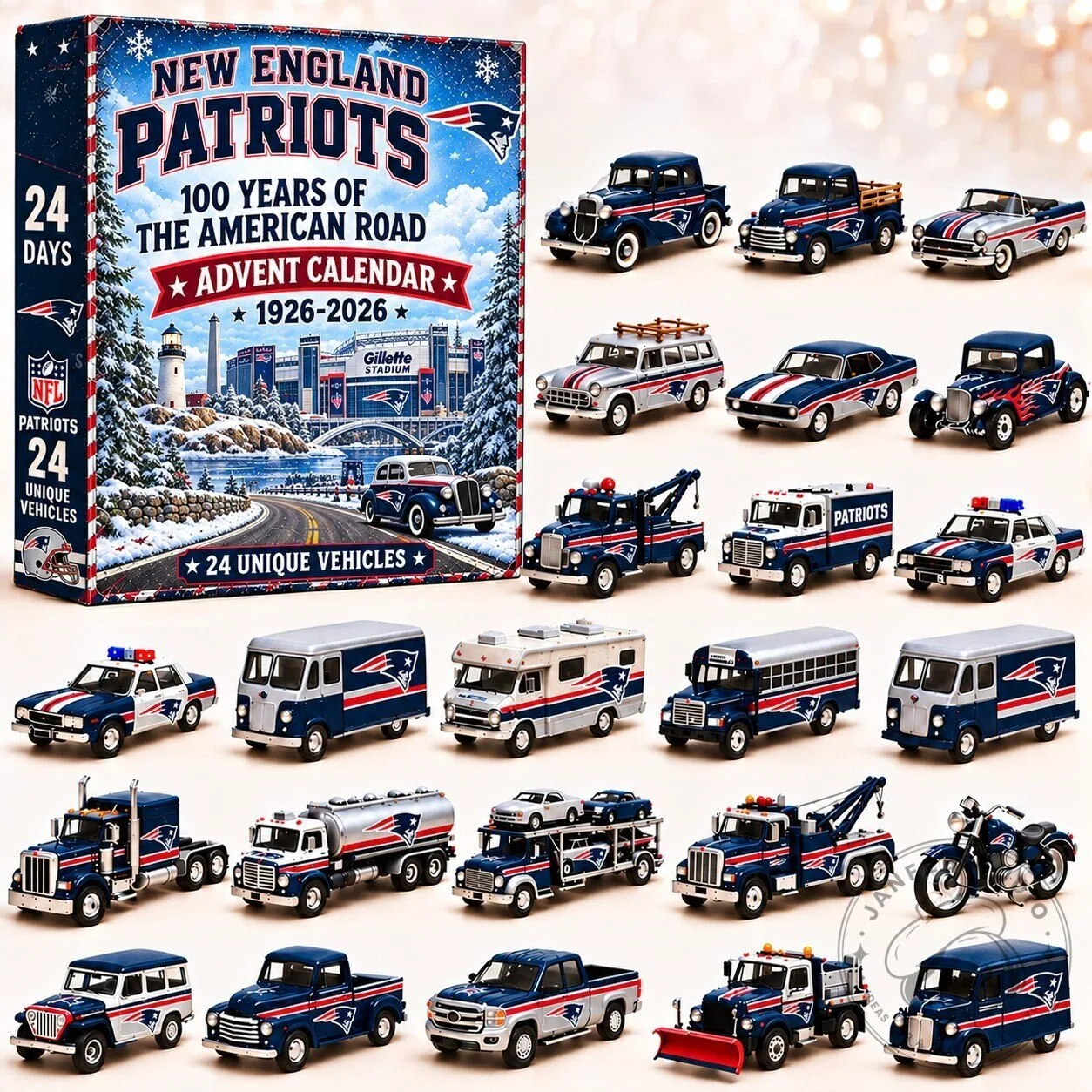 New England Patriots 100 Years of the American Road Advent Calendar