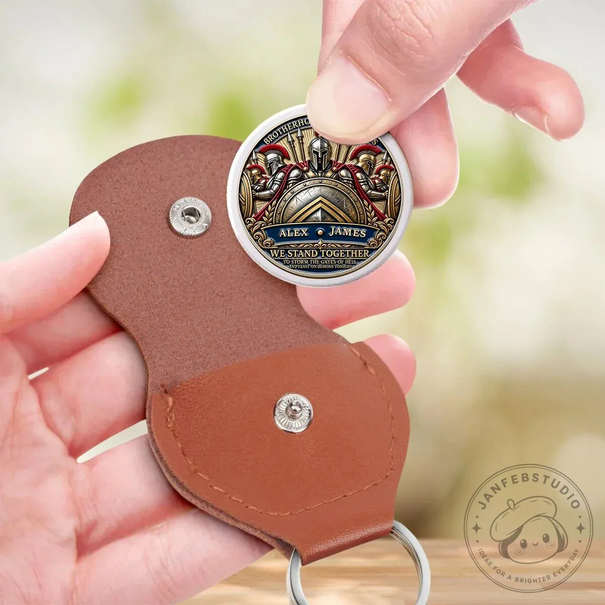 Brotherhood of Warriors Personalized Spartan Coin - Custom Engraved Military Gift 15 Brotherhood of Warriors Personalized Spartan Coin - Custom Engraved Military Gift