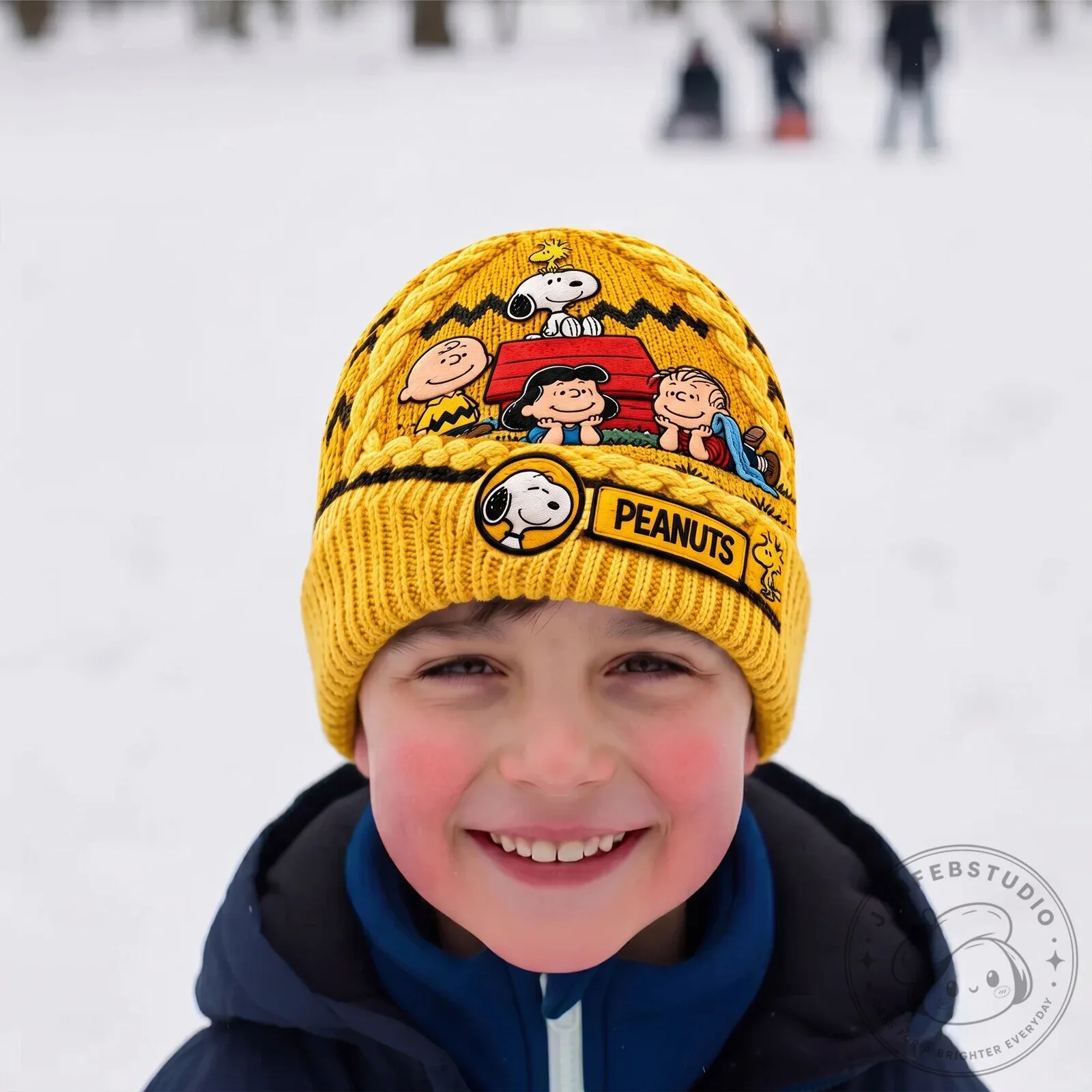 Peanuts Snoopy Charlie Brown Lucy Linus Knitted Winter Beanie Hat 9 Peanuts Snoopy Charlie Brown Lucy Linus Knitted Winter Beanie Hat