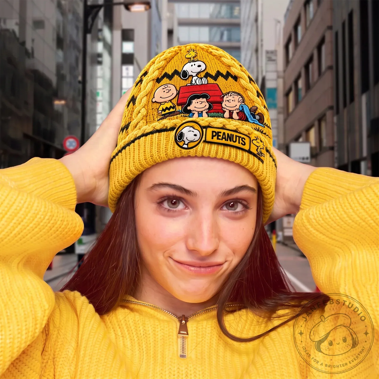 Peanuts Snoopy Charlie Brown Lucy Linus Knitted Winter Beanie Hat 10 Peanuts Snoopy Charlie Brown Lucy Linus Knitted Winter Beanie Hat